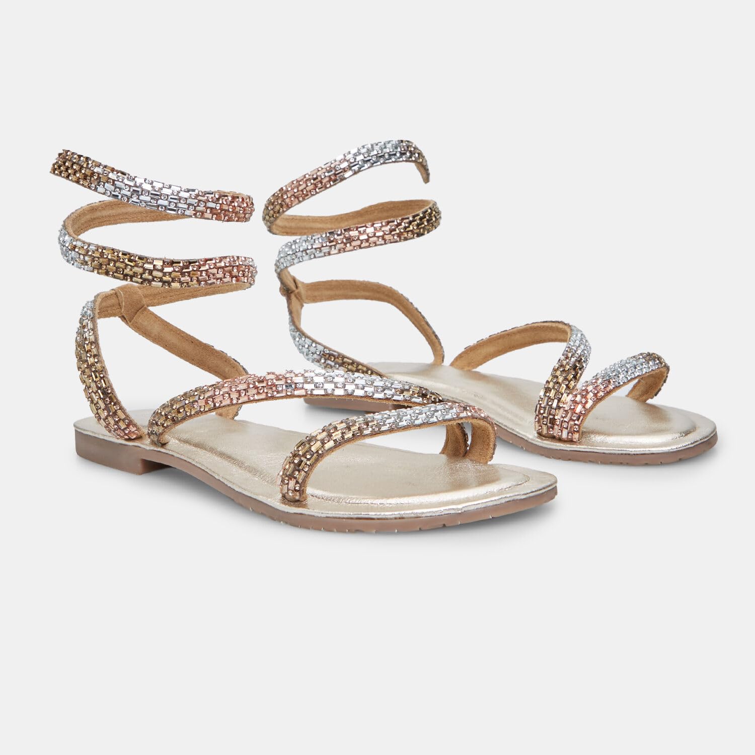 Bata Sandales cuir femme plates confort