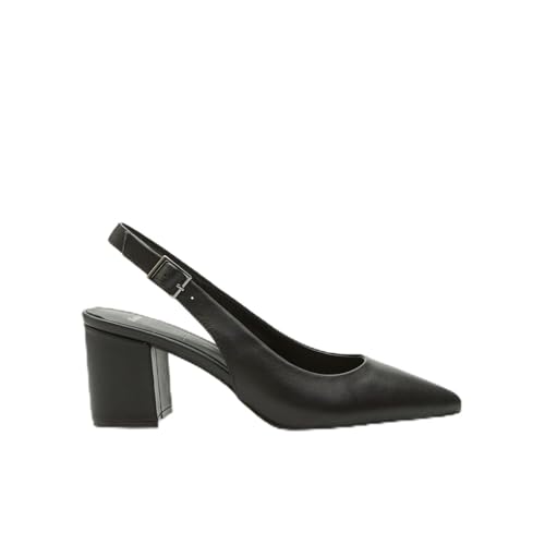 Bata escarpins slingback cuir femme talons
