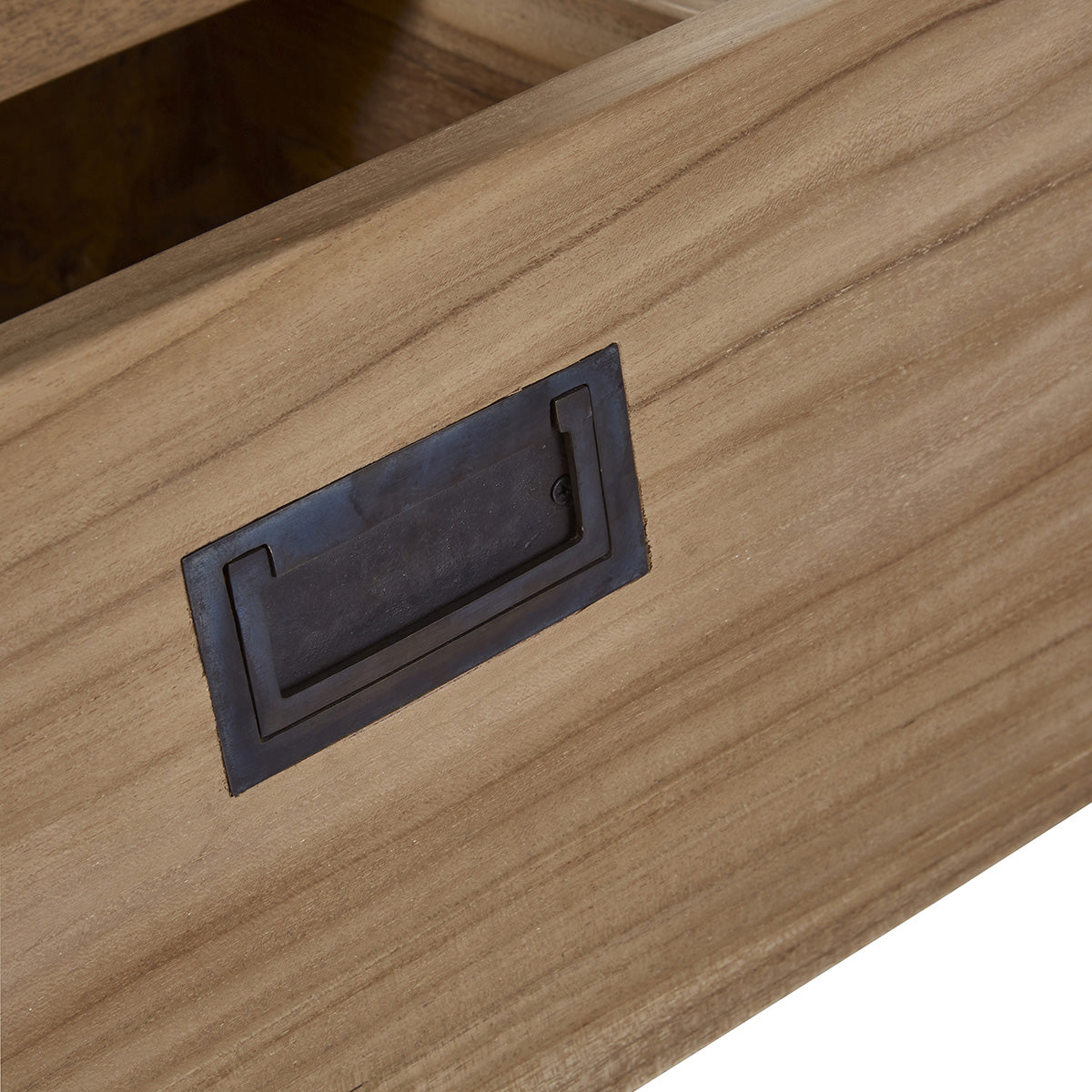 Berah Getah Aldo table de chevet teck massif 45 cm