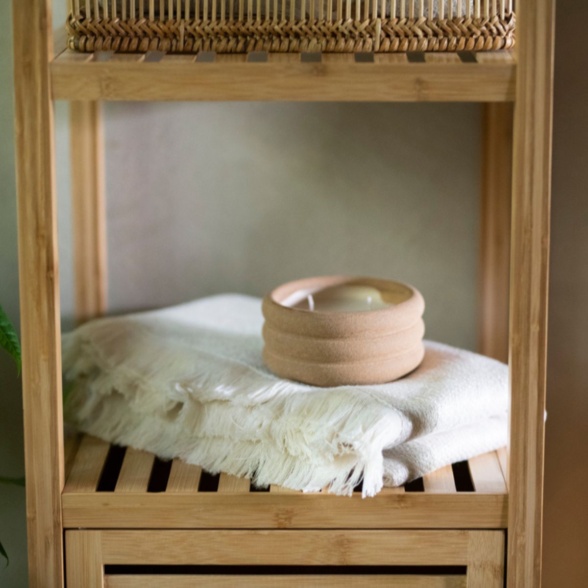 Andrea House armoire salle de bain bambou nordique 140 cm
