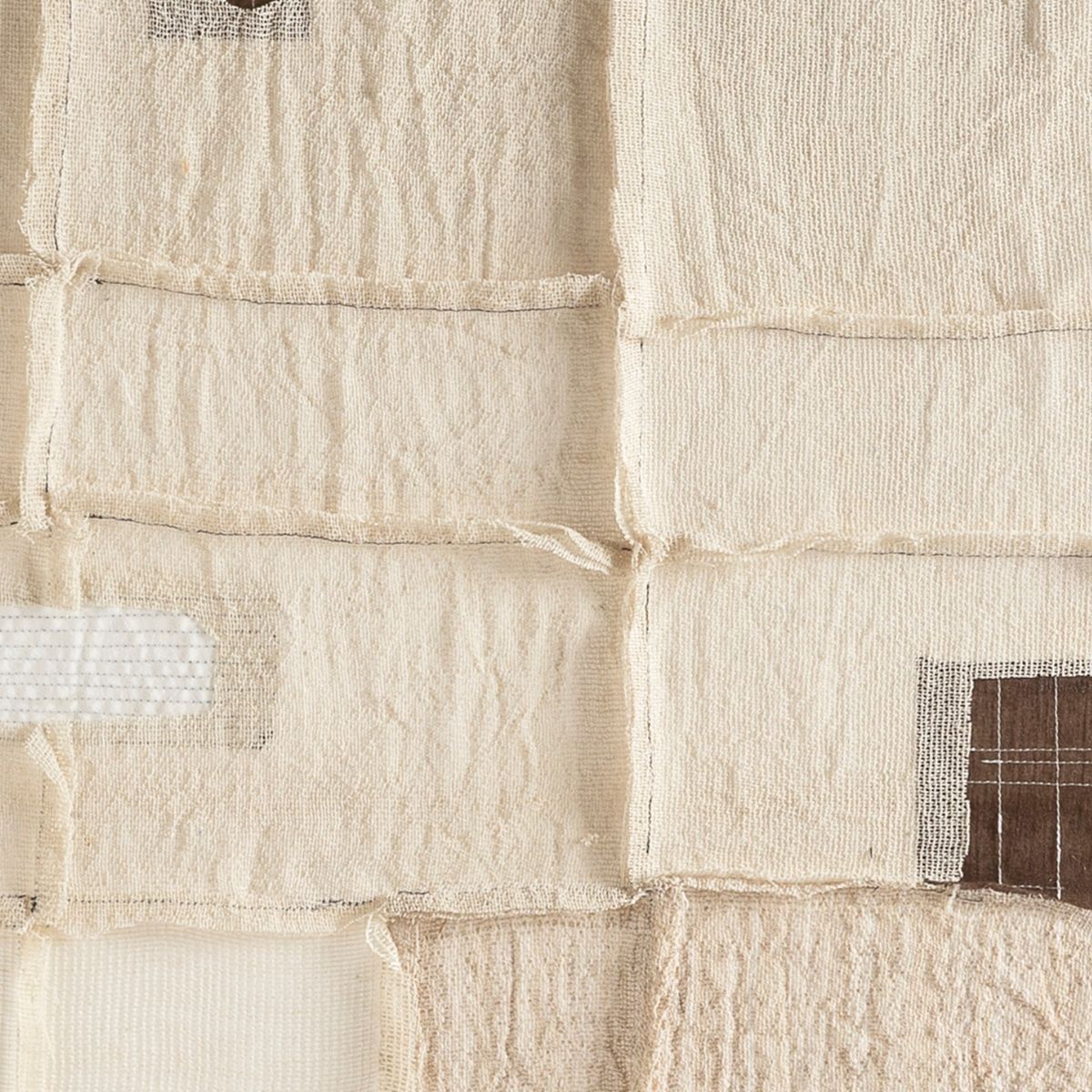 Andrea House Manaos tableau abstrait beige 80x100 cm