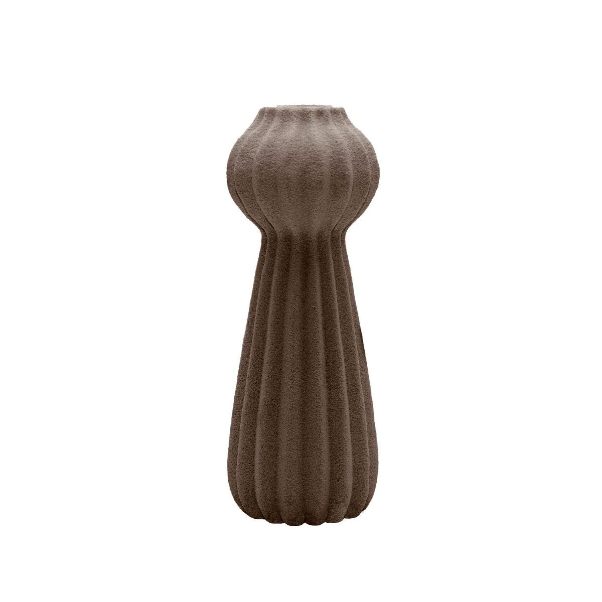 Andrea House Samaru vase ceramique beige 15,5x38 cm