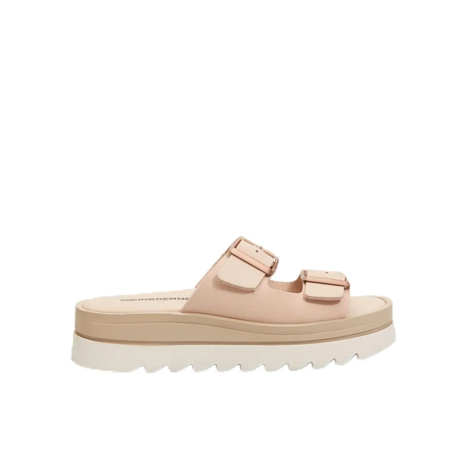 Bata Weinbrenner mules femme cuir crantée
