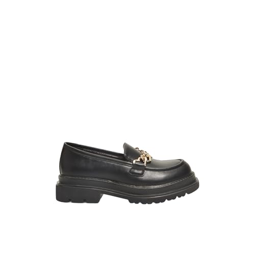 Bata Mocassins fille à chaîne mocassin plat
