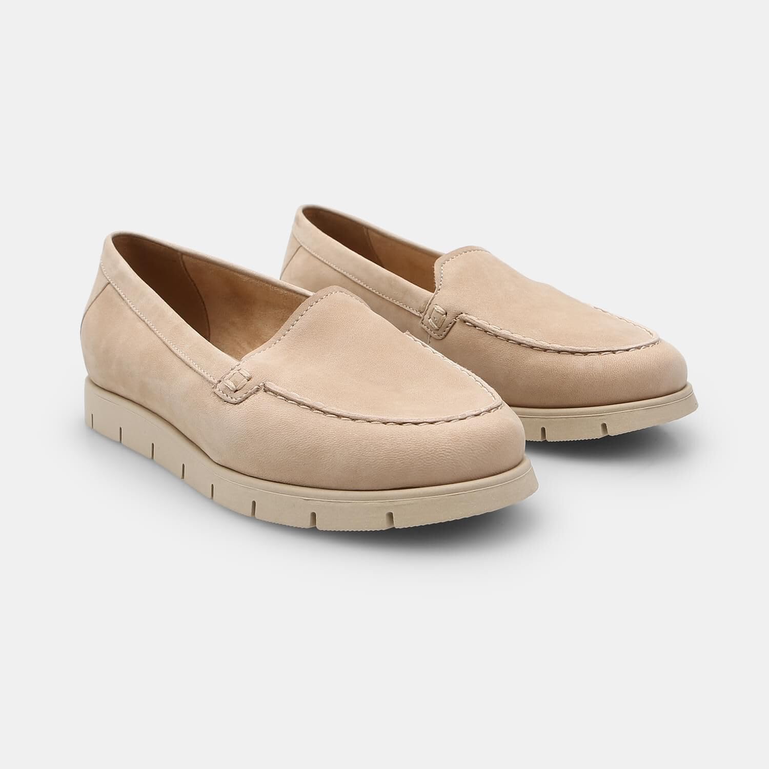 Bata Slip On mocassin femme daim confortable plat