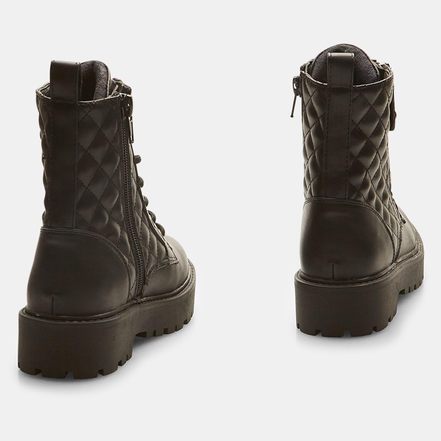 Bata Bottines boots combat fille lacets zip