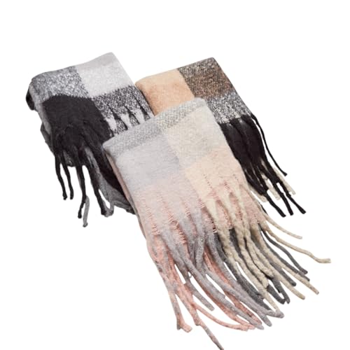 Bata Écharpe unisexe tartan noir 50x185 cm