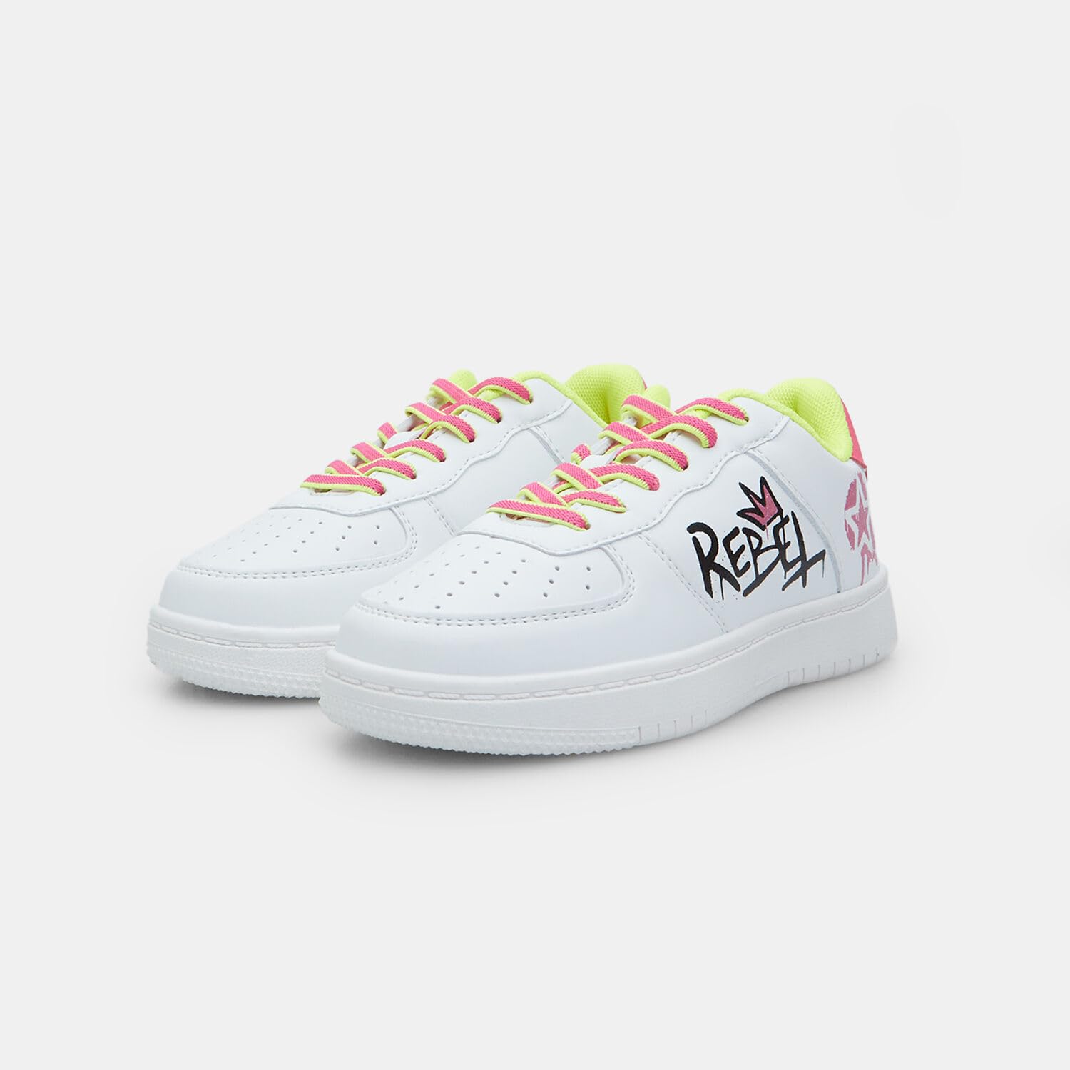 Bata Sneakers fille lacets colorés école