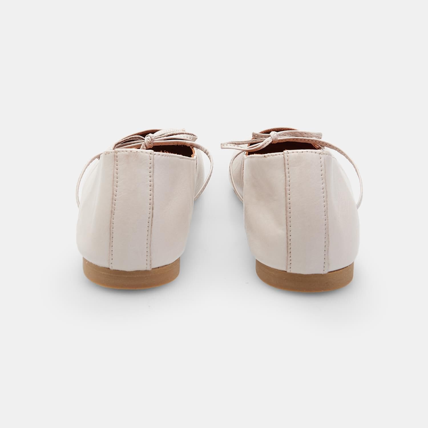 Bata Ballerines cuir femme beige 36 EU à nœud