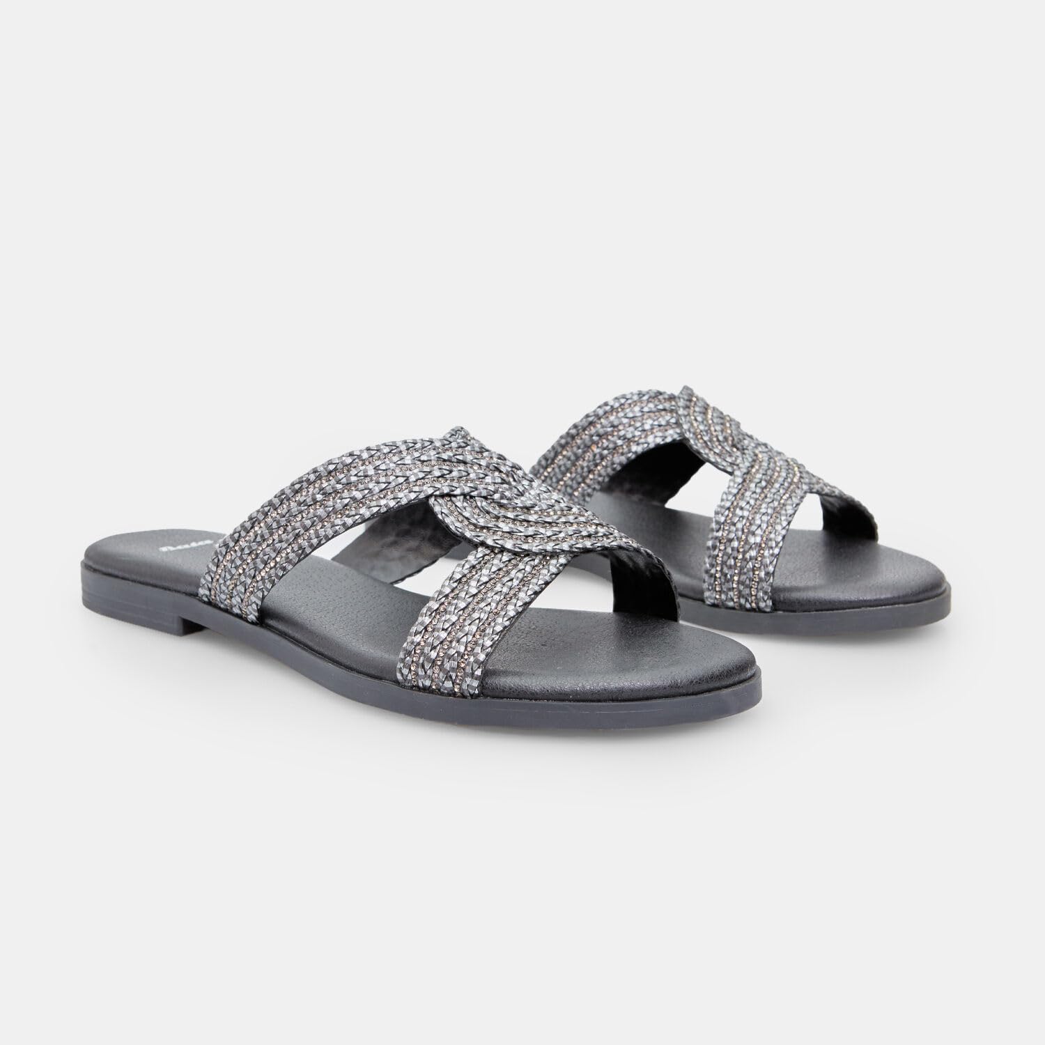 Bata Mule Bandes Entrelacées Femme