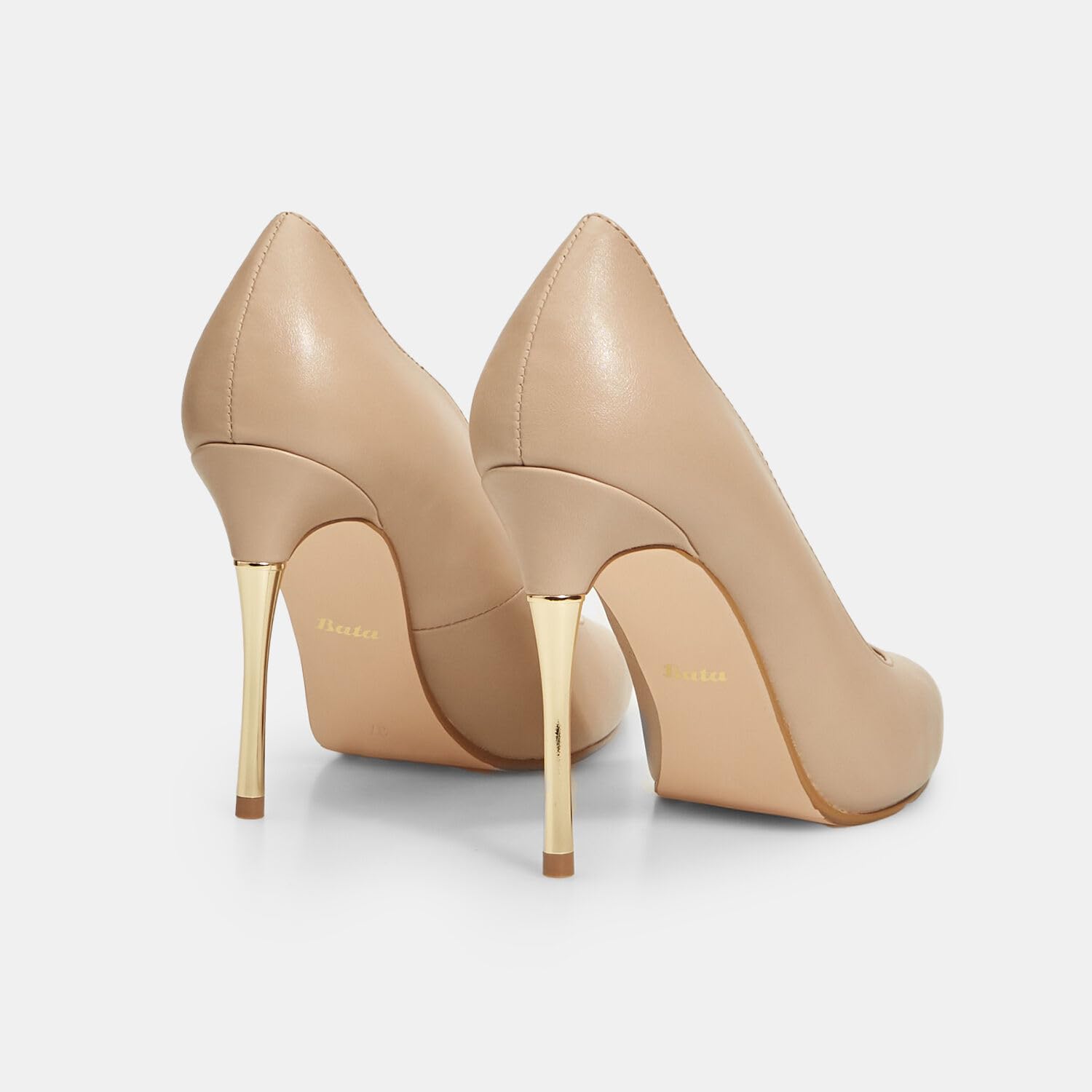Bata Wave escarpins femme talon aiguille doré