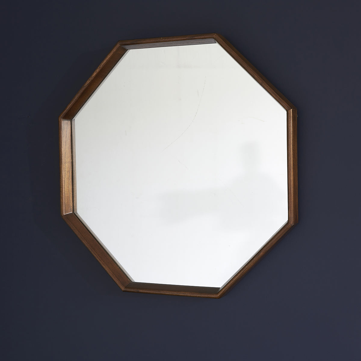 Berah Getah Vintage miroir octogonal 60 cm en mindi massif
