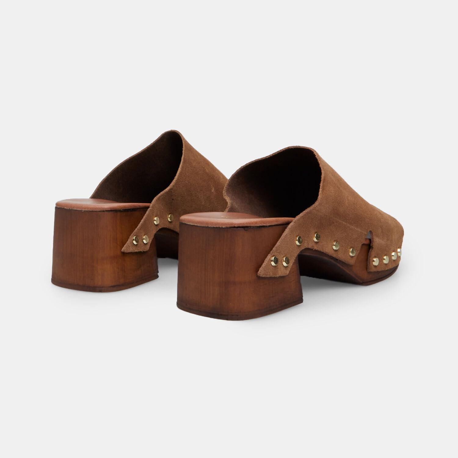 Bata Mules femme daim talon 6 cm plateforme