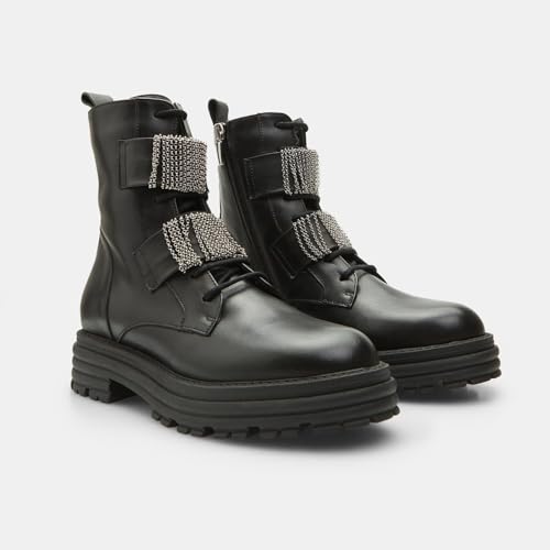 Bata bottes femme bottes cuir militaire