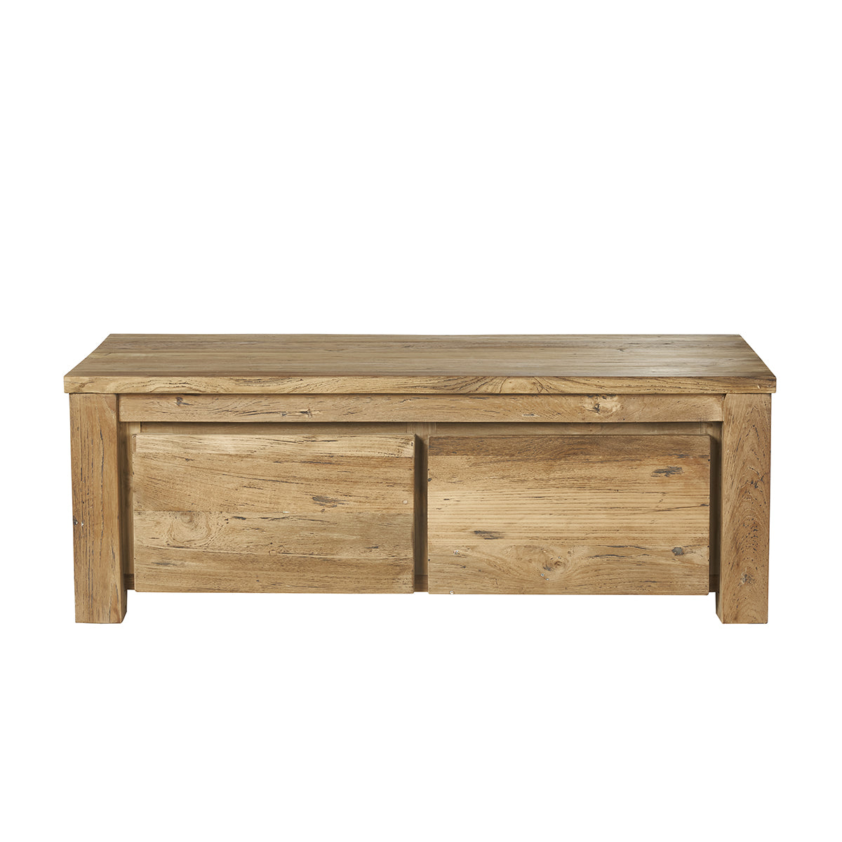 Berah Getah Cargo table basse teck recyclé 120 cm