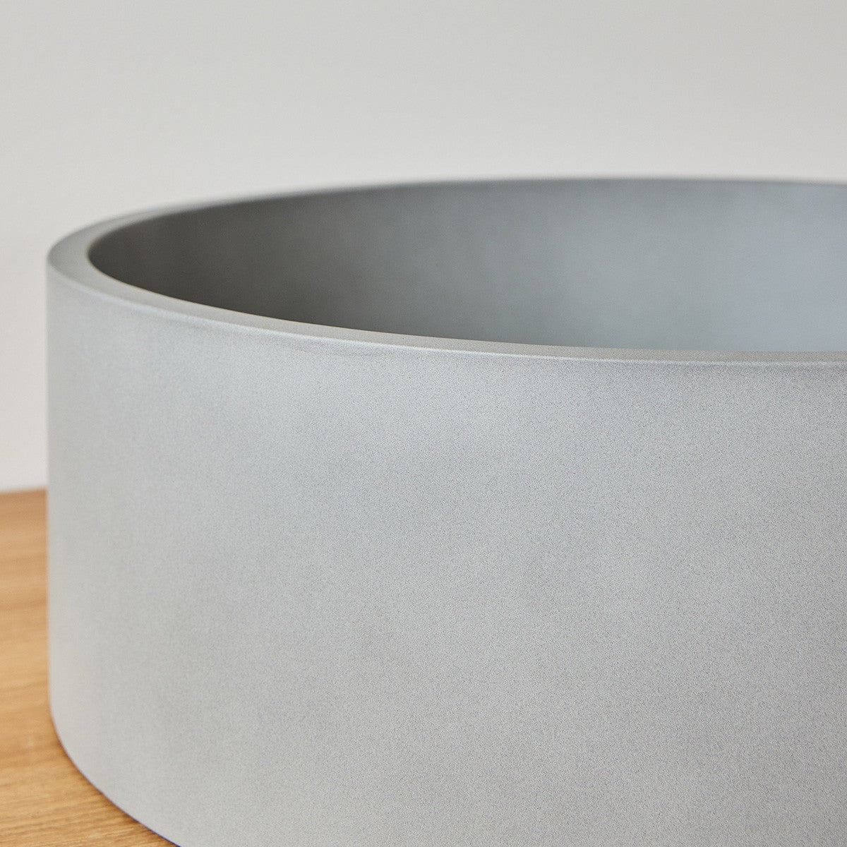 Berah Getah Melia vasque en béton gris Ø37 cm