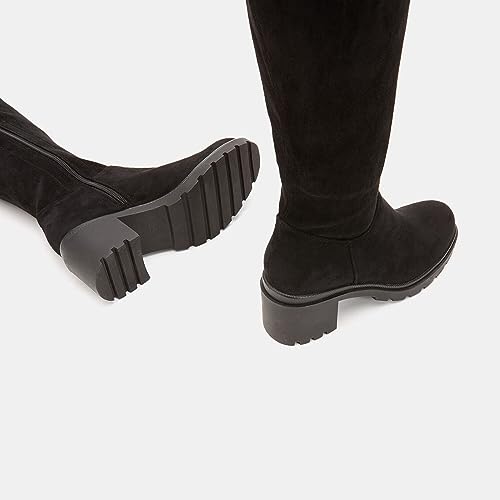 Bata Bottes Cuissardes cuir velours femme