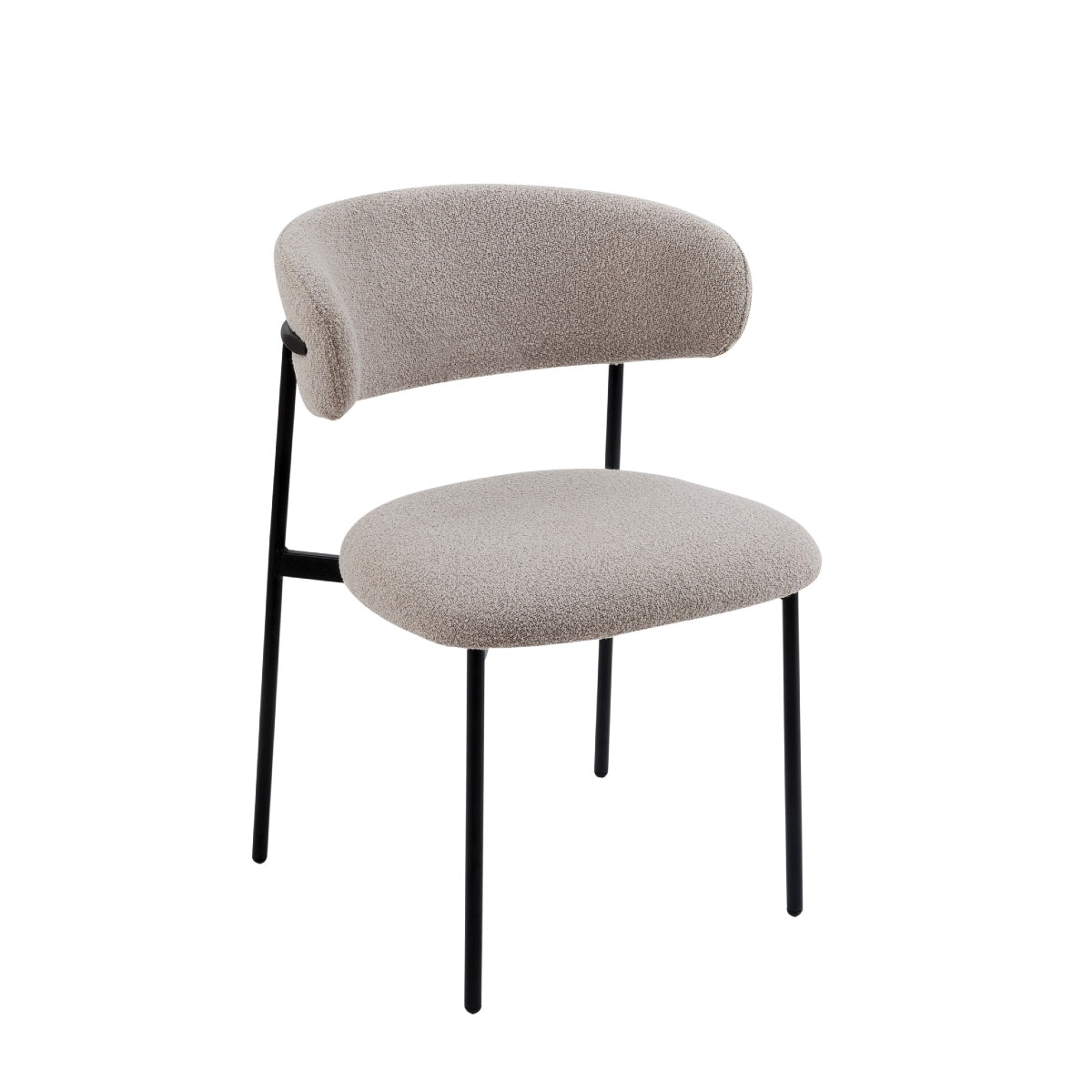 Andrea House Lucy chaise tapissée grise