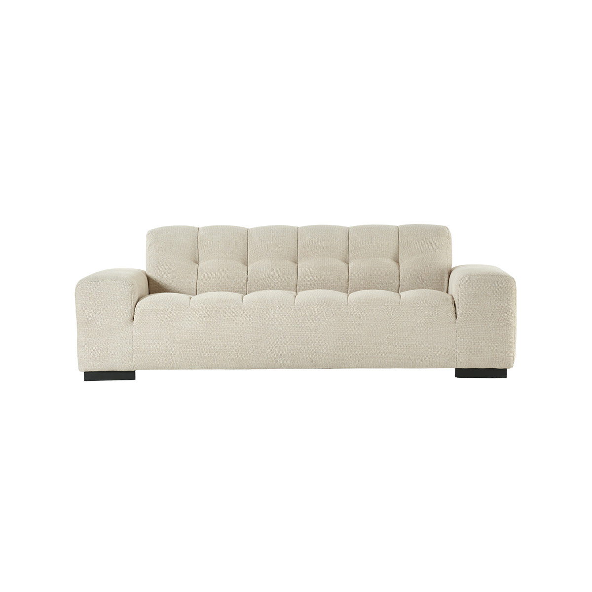 Berah Getah Alphonse canapé 3 places beige chiné 217 cm