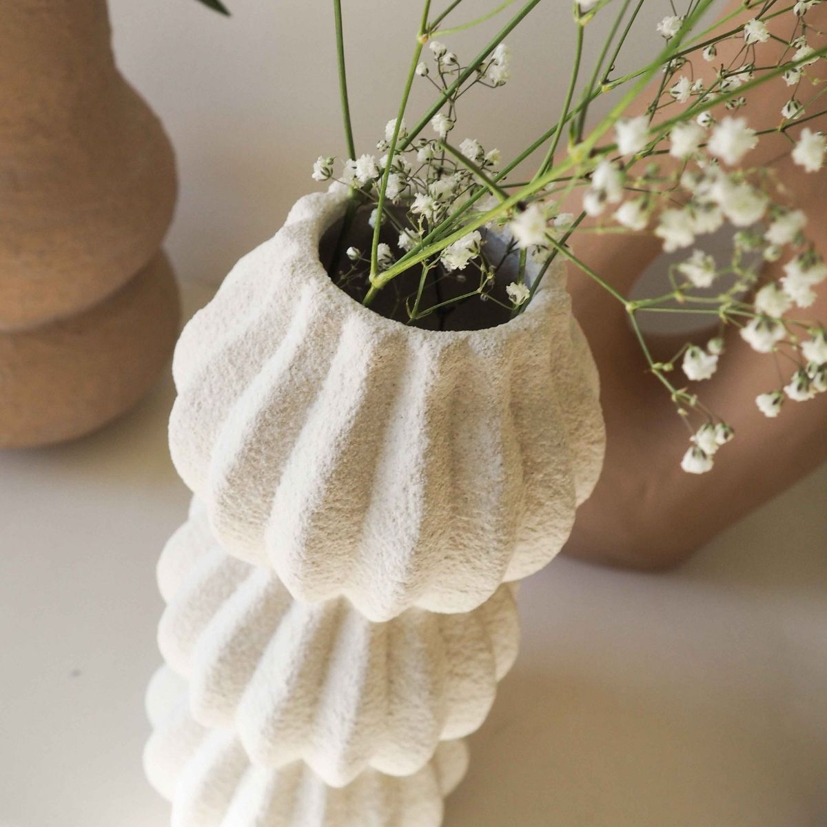 Andrea House vase céramique Kaduna 14,5x30,5 cm