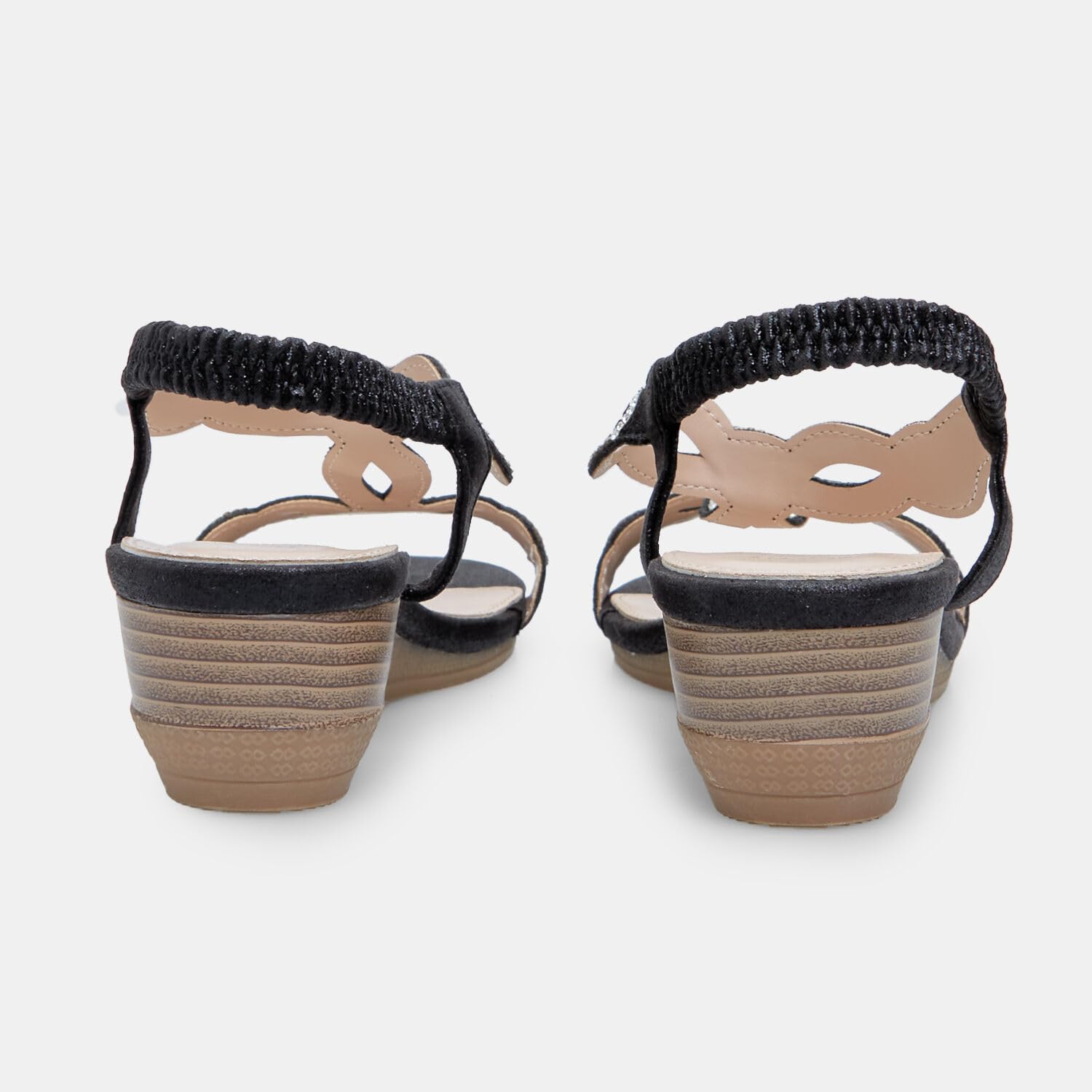 Bata Sandales Femme Compensées 5 cm Talon Confort