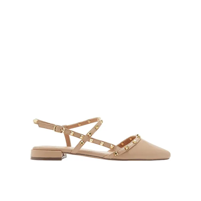 Bata Ballerines pointues cloutées plates