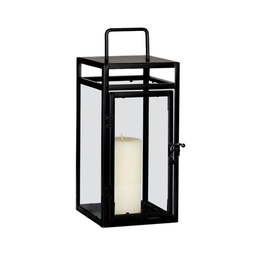 Andrea House bougeoir industriel métal noir 46 cm