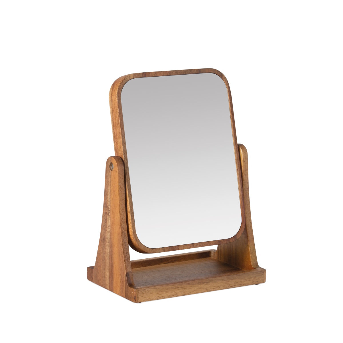Andrea House miroir bijoux bois avec plateau salle de bain