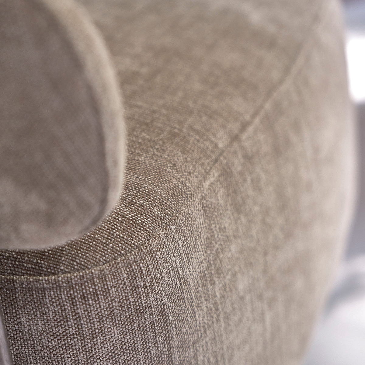 Berah Getah Salon Henri Fauteuil chêne chenille taupe