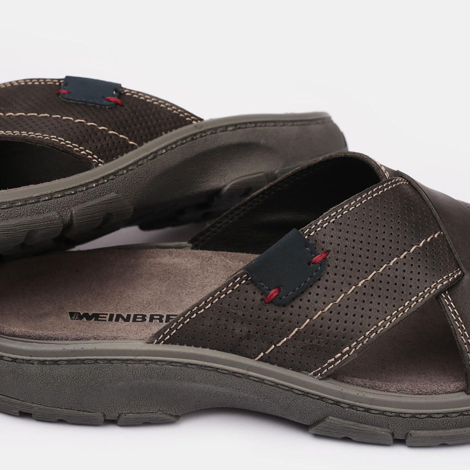 Weinbrenner mules homme cuir confort