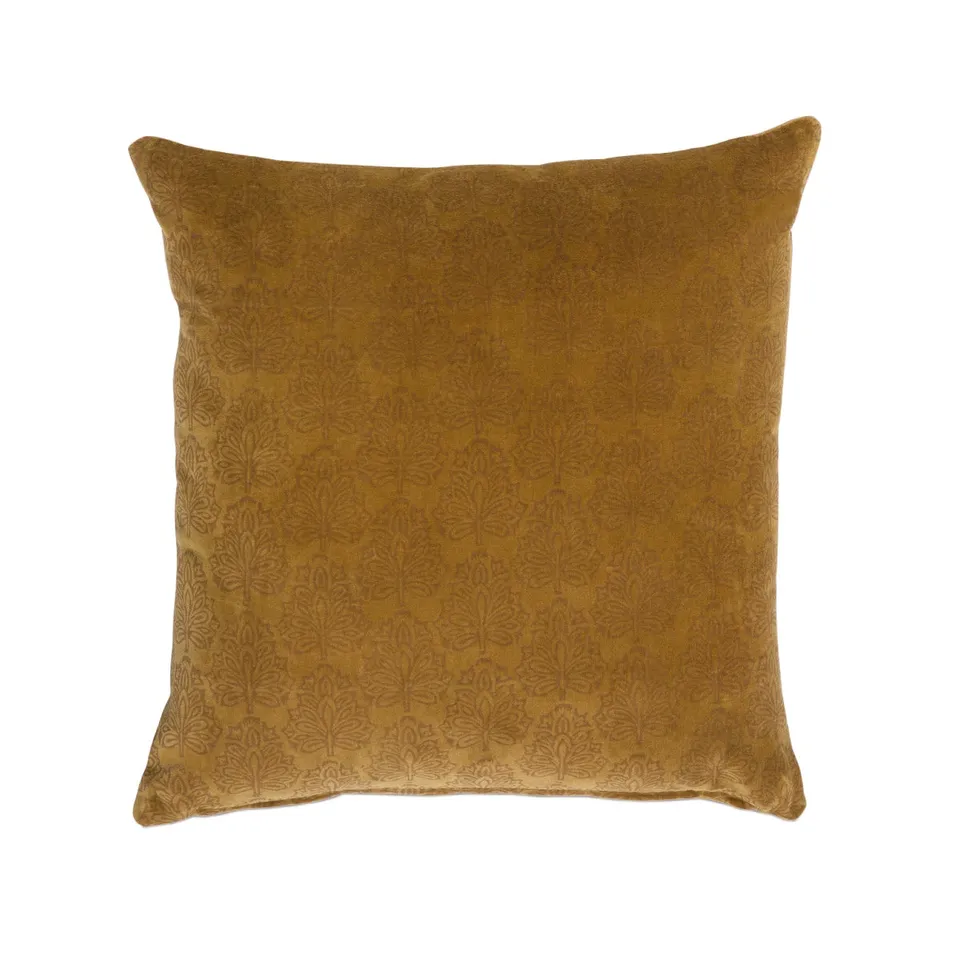 Andrea House coussin canapé coton orange