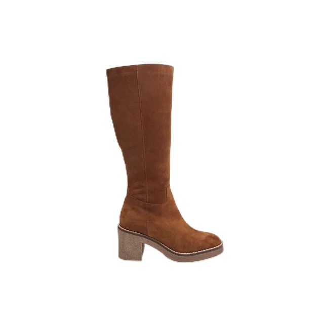 Bata Bottes Femme Cuir Velours Talon 8 cm