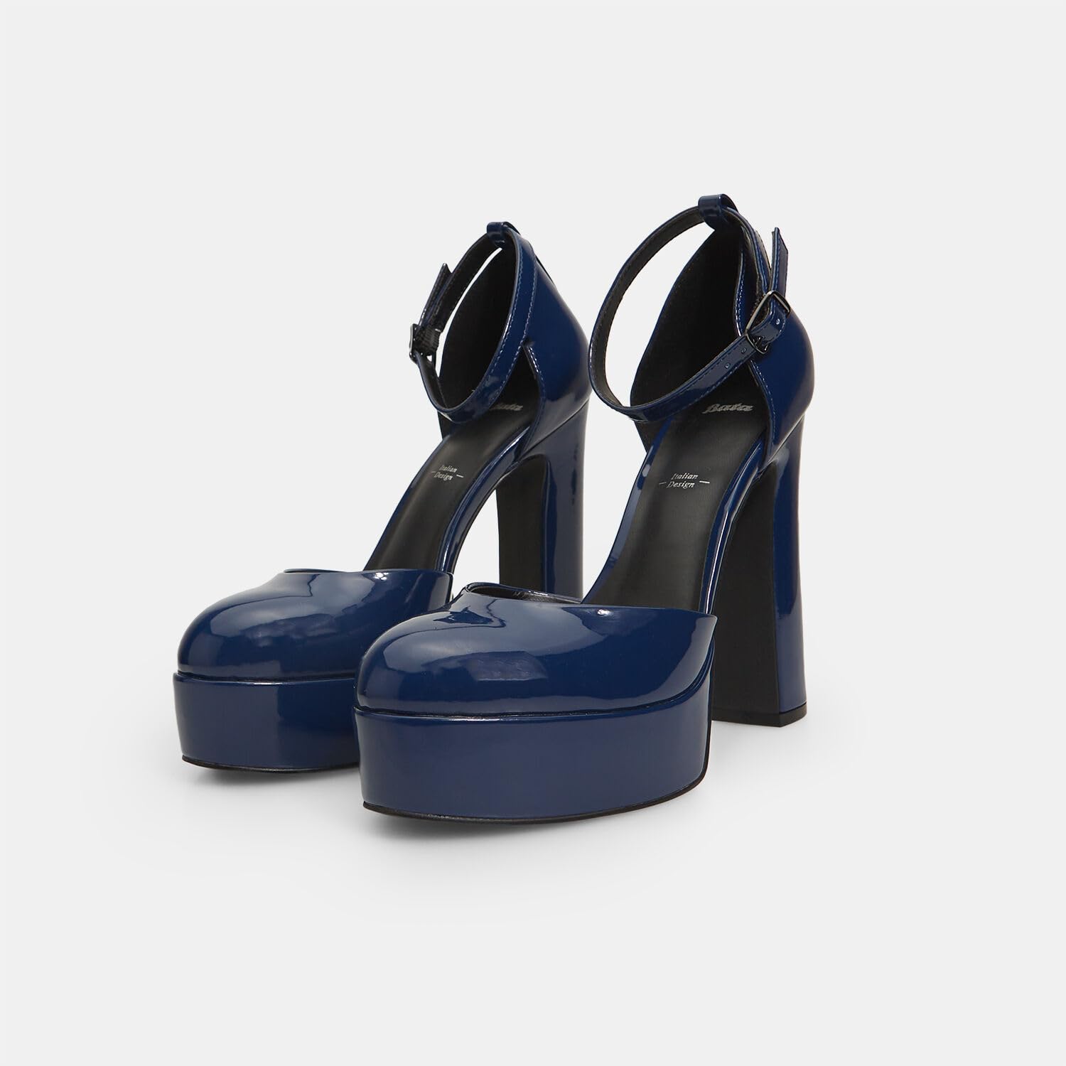 Bata Chaussures Talons Femme Plateau à Sangle Soirée