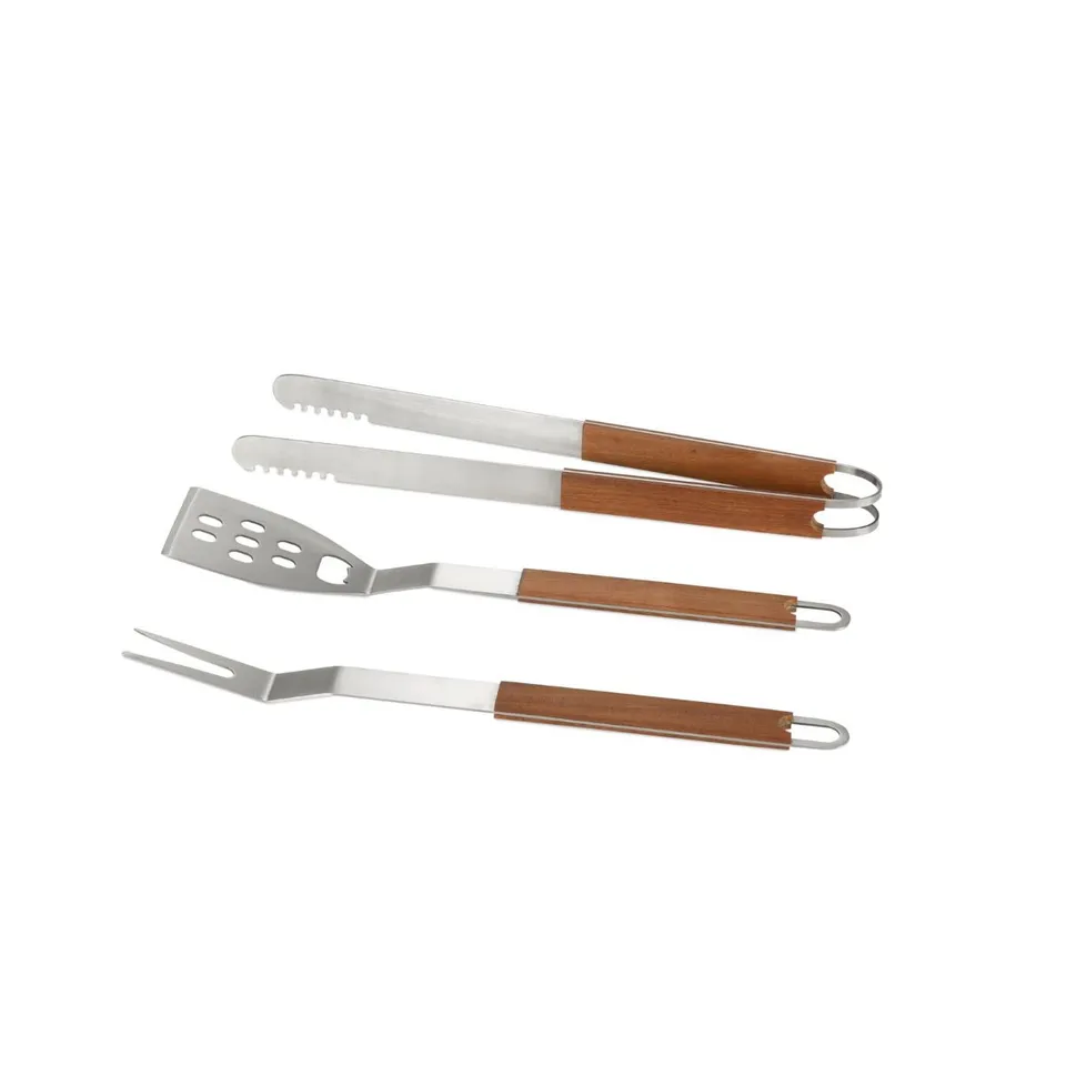 Andrea House Ustensiles barbecue bois marron moderne