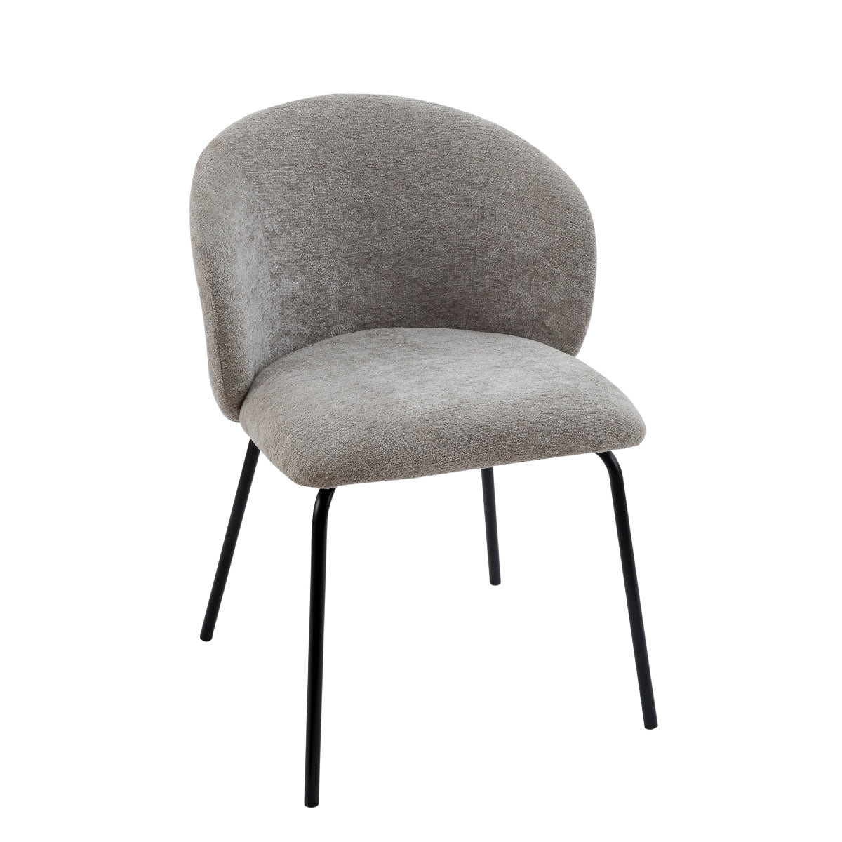 Andrea House Lina chaise tapissée grise