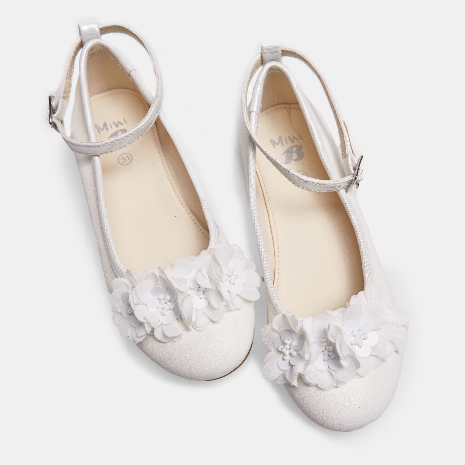 Bata Ballerines Fille nœud blanches 31 EU cérémonie