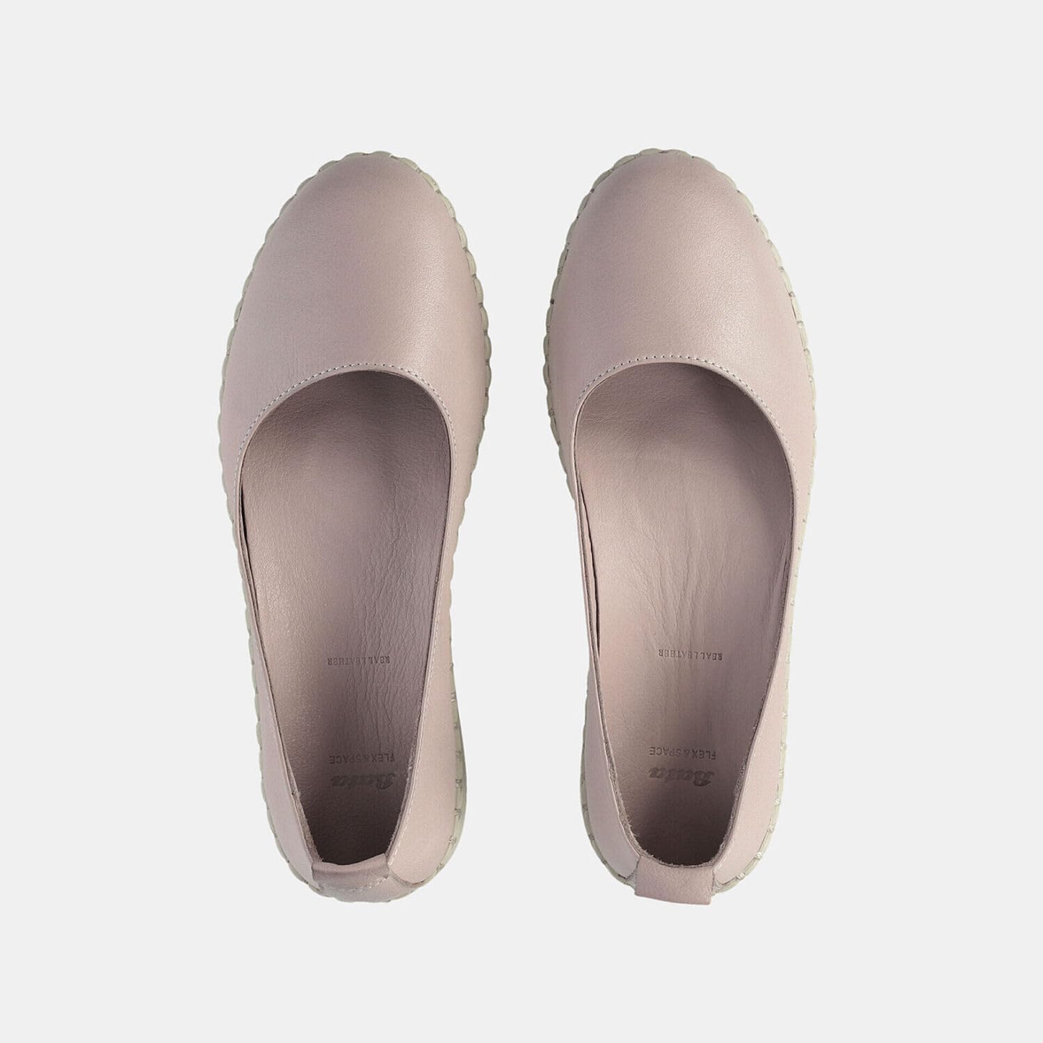 Bata Ballerine femme cuir chaussure plate ville
