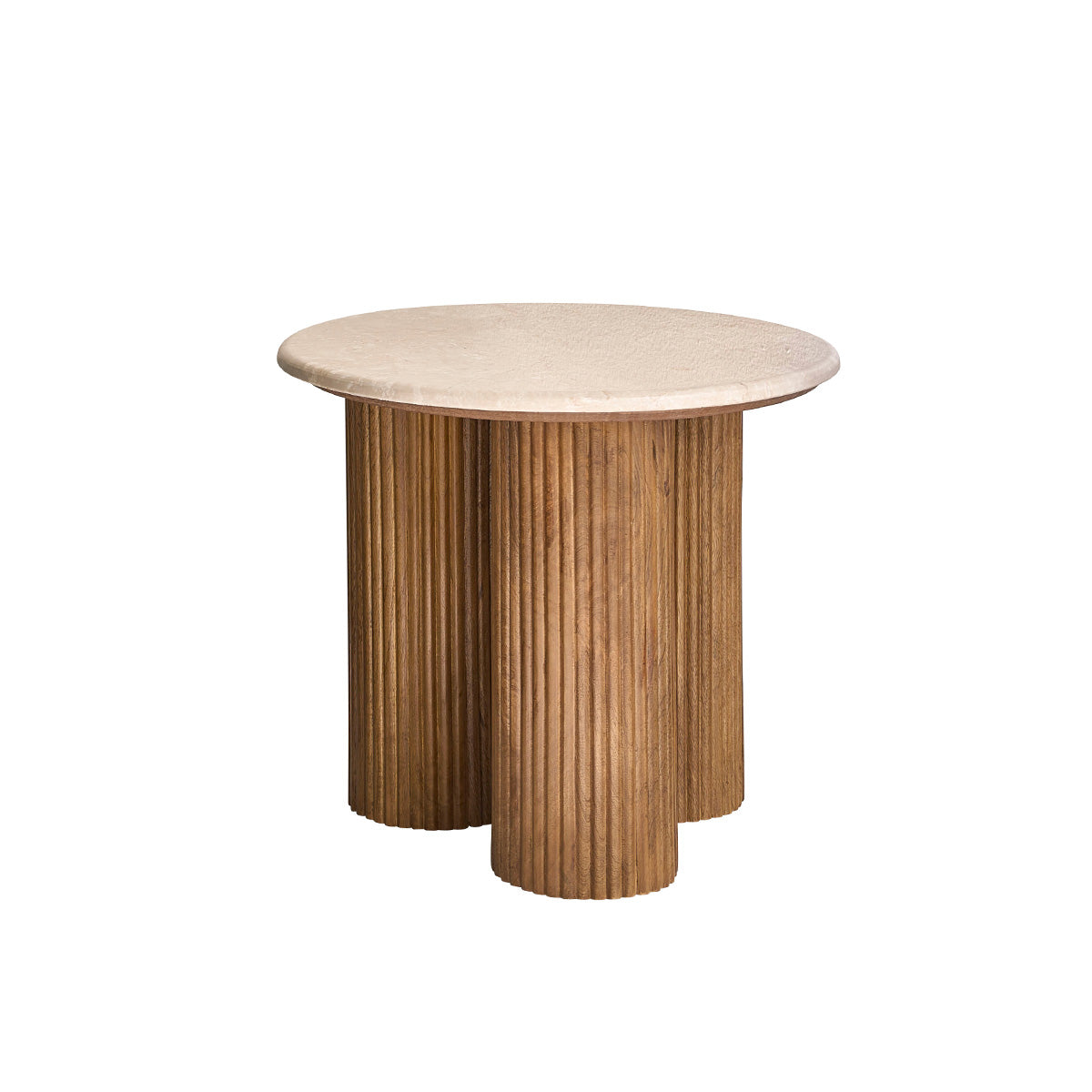 Berah Getah Toscane table appoint ronde marbre
