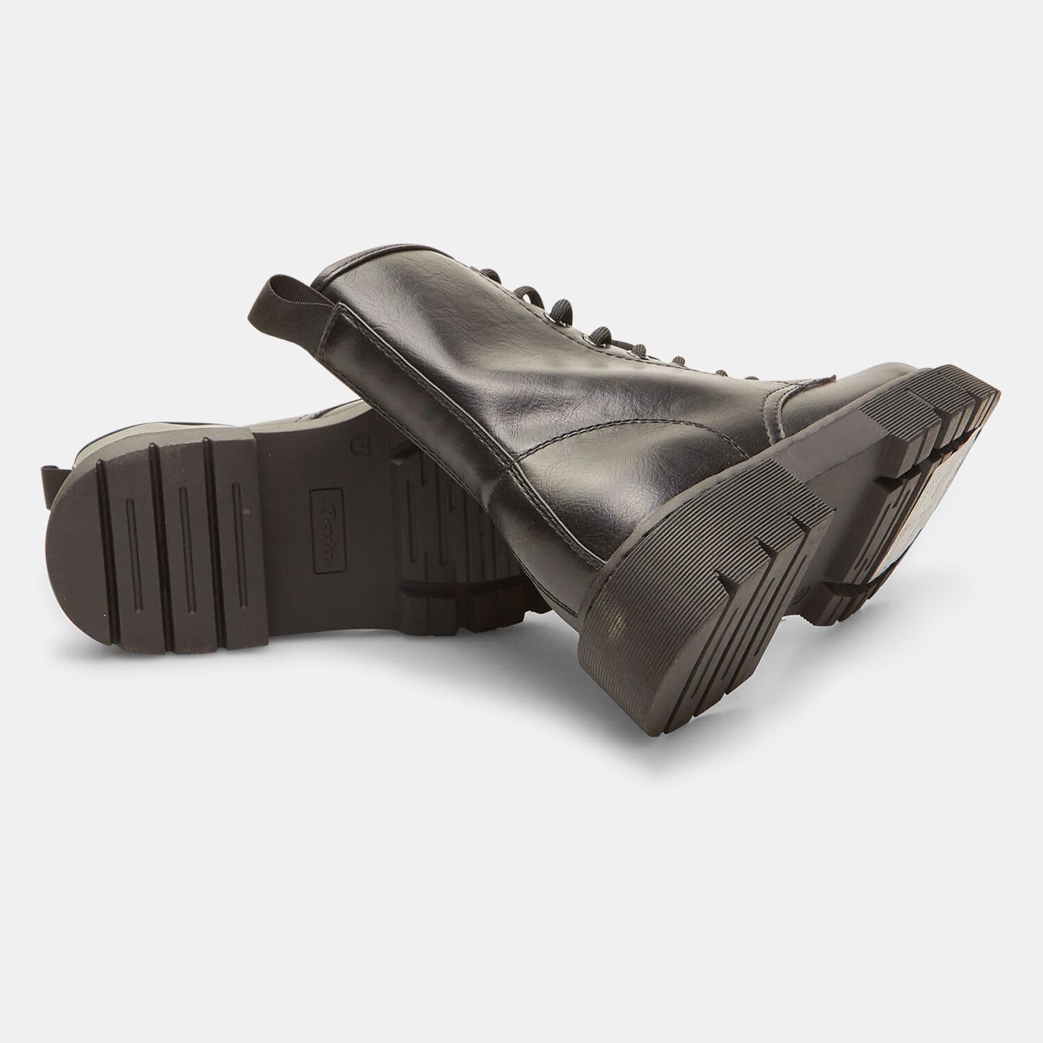 Bata Bottes Femme Effet Cuir Semelle Crantée