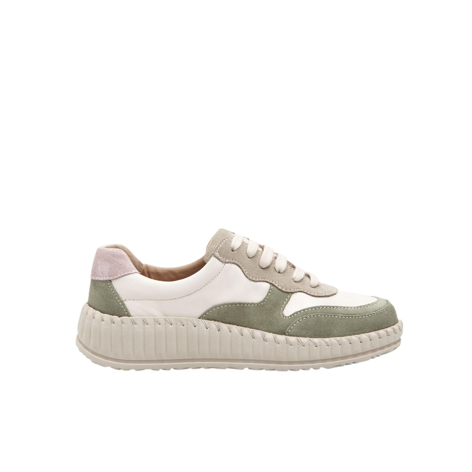 Bata Sneakers Femme Cuir et Daim Blanc 38