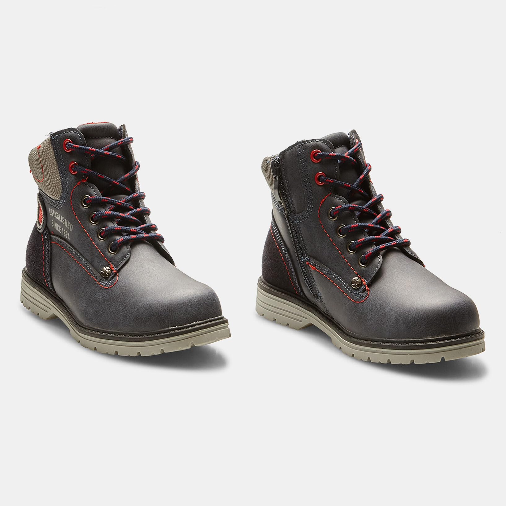 Bata Bottines garçon effet cuir montantes