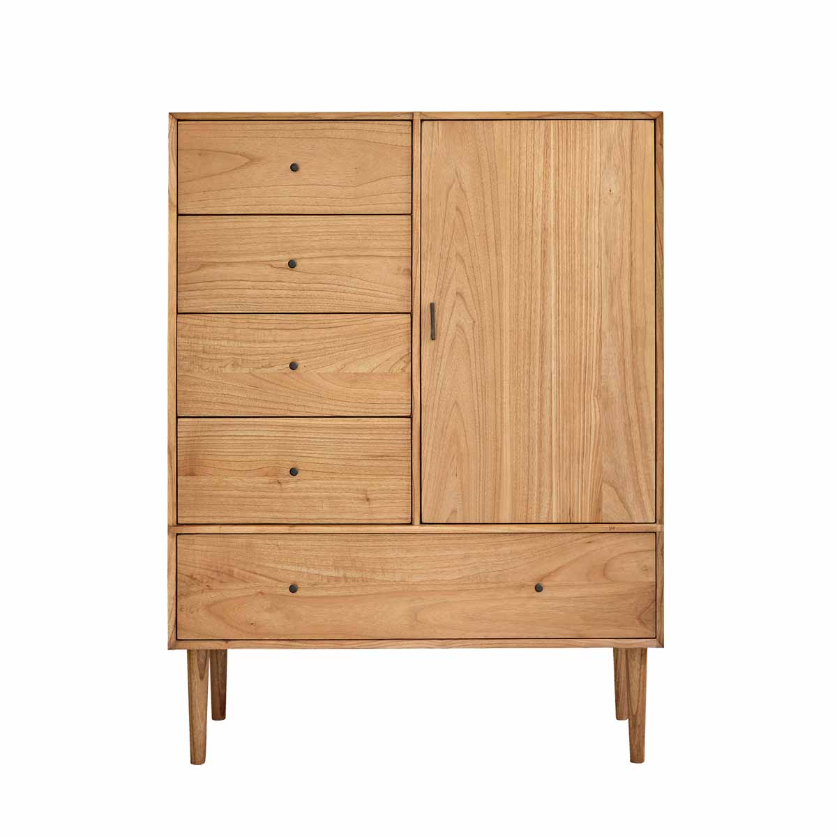 Berah Getah PIA armoire mindi massif 160 cm 5 tiroirs