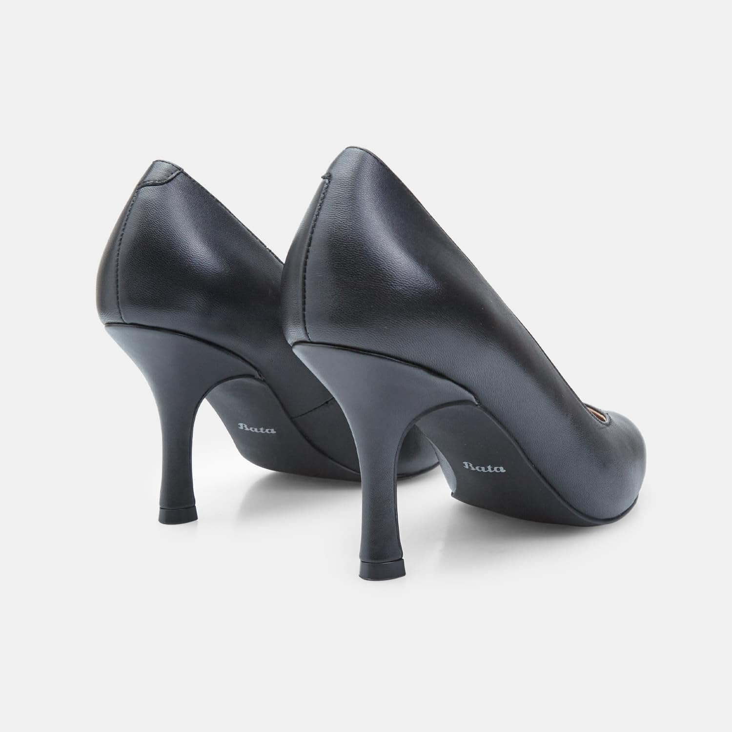 Bata Escarpins Cuir Femme Talons Confortables Nude