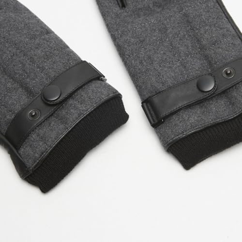 Bata Gants gants homme cuir tissu hiver