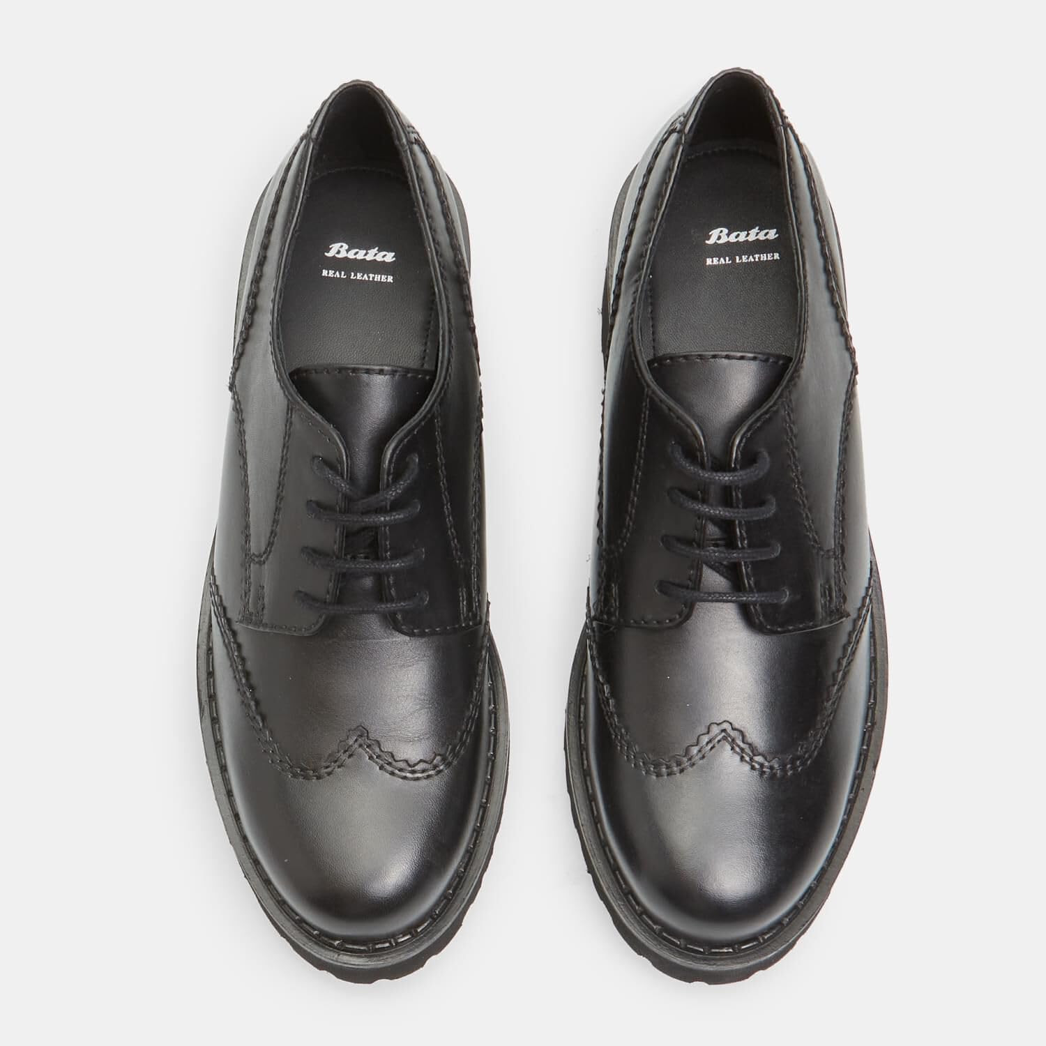 Bata chaussures à lacets femme cuir talon 4,5 cm