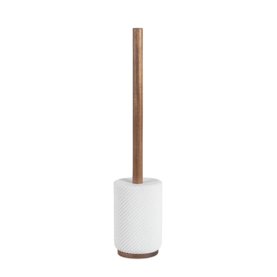 Andrea House Baño brosse WC bois acacia polyrésine