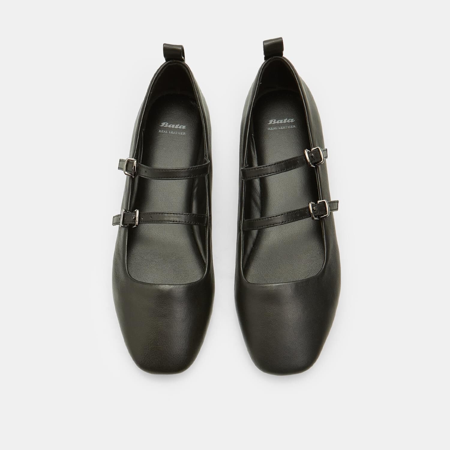 Bata Ballerines cuir femme 36 EU double sangle