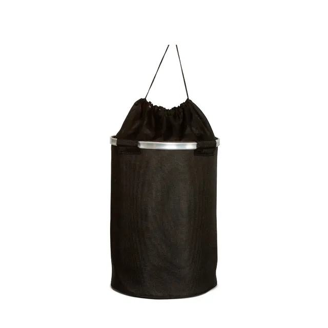 Andrea House Baño panier à linge tissu noir