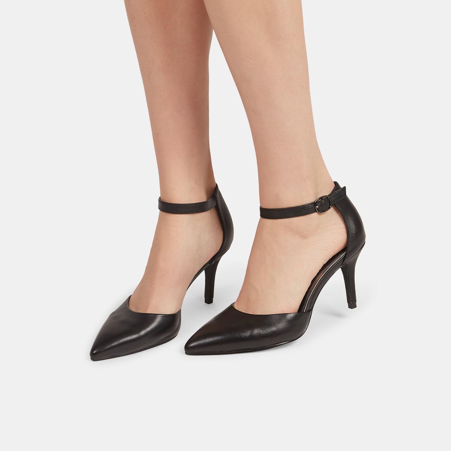 Bata escarpins femme cuir à bride talons