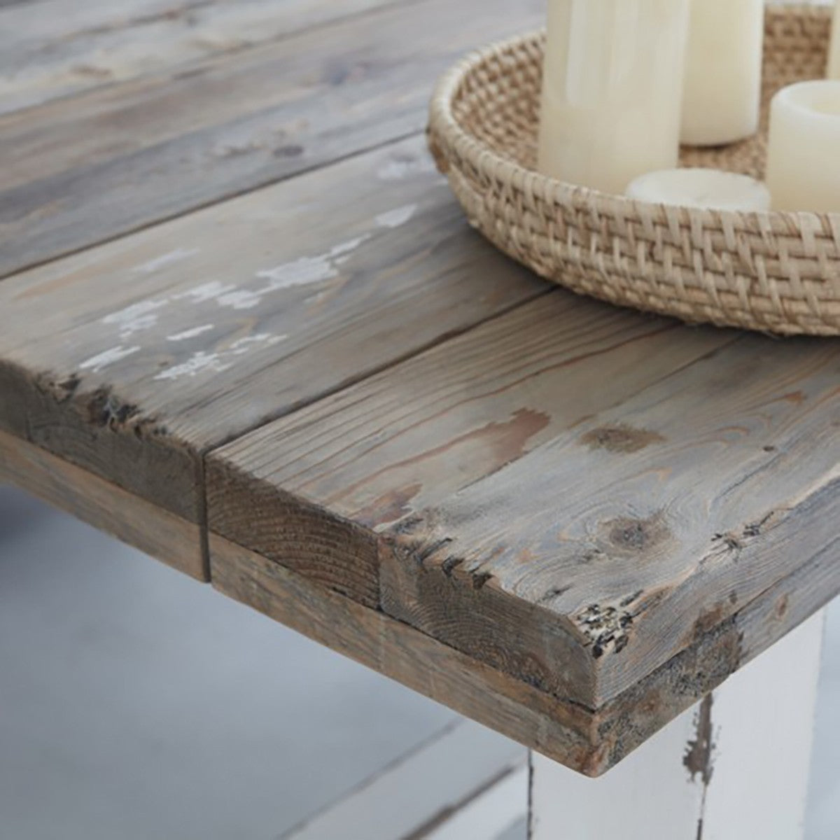 Berah Getah Atlantic table à manger bois recyclé 8 pers patinée